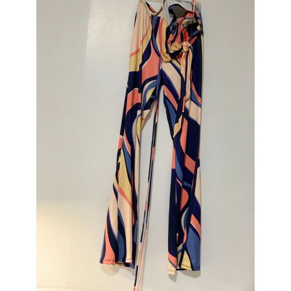 WOMEN'S CHERRY MELLOW PSYCHEDELIC SET OF PANTS AND TOP SIZE SMALL JUVENILE STYLE - Picture 7 of 11